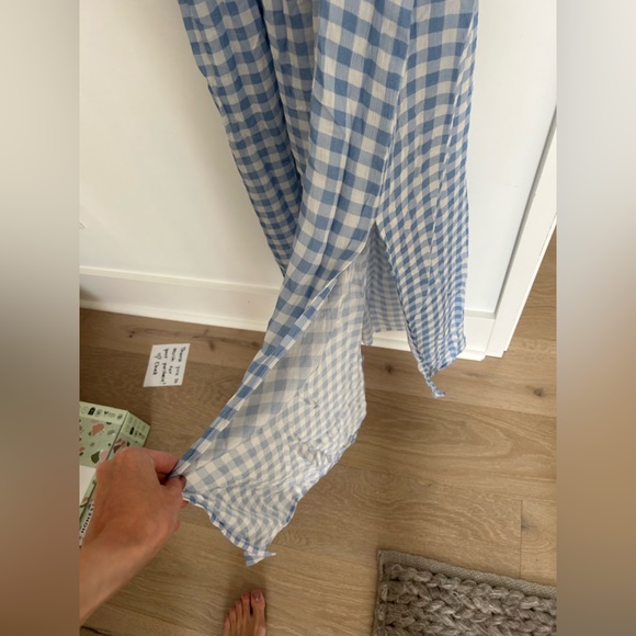 Playa Lucila Blue Gingham Dress Sz M - Picture 11 of 16